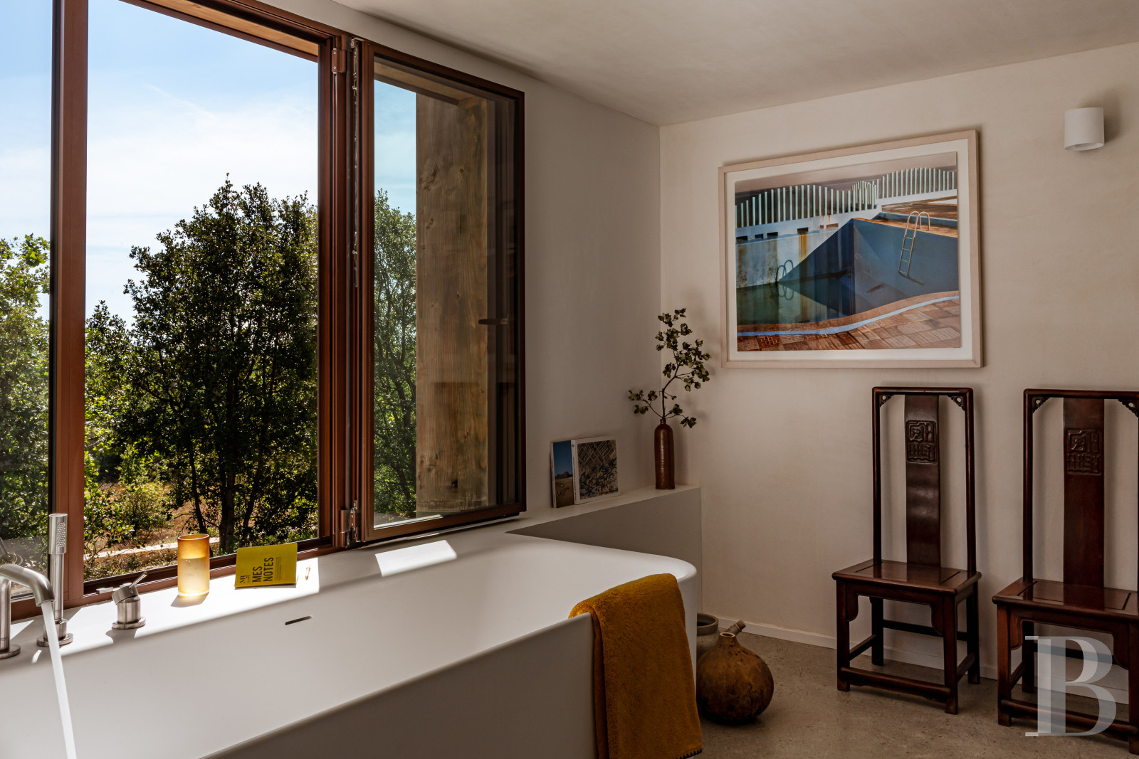 Dans le Gard, en bordure de l’Ardèche, un ancien mas restauré au milieu des oliviers, des vignes et des lavandes - photo  n°37
